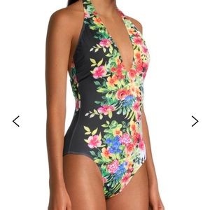 JOHNNY WAS
Halter One Piece Swimsuit